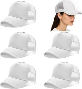 2/5/6 Packs Vintage Washed Plain Baseball Cap Distressed Dad Golf Hat for Men Women