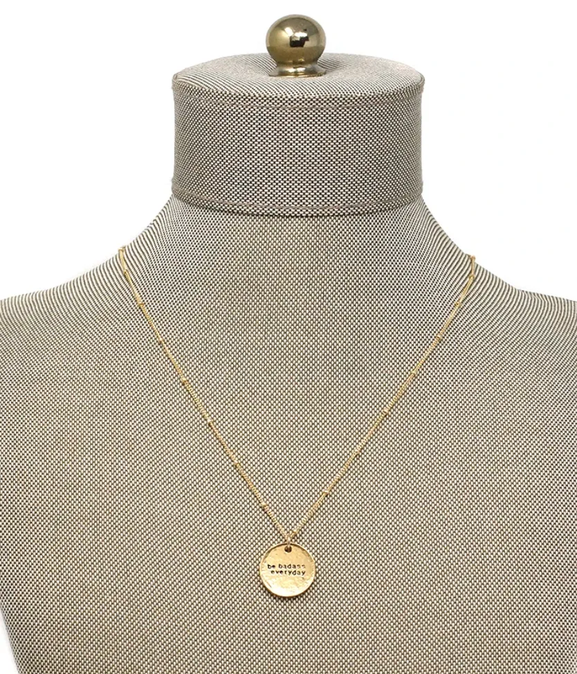 Gold Badass Necklace
