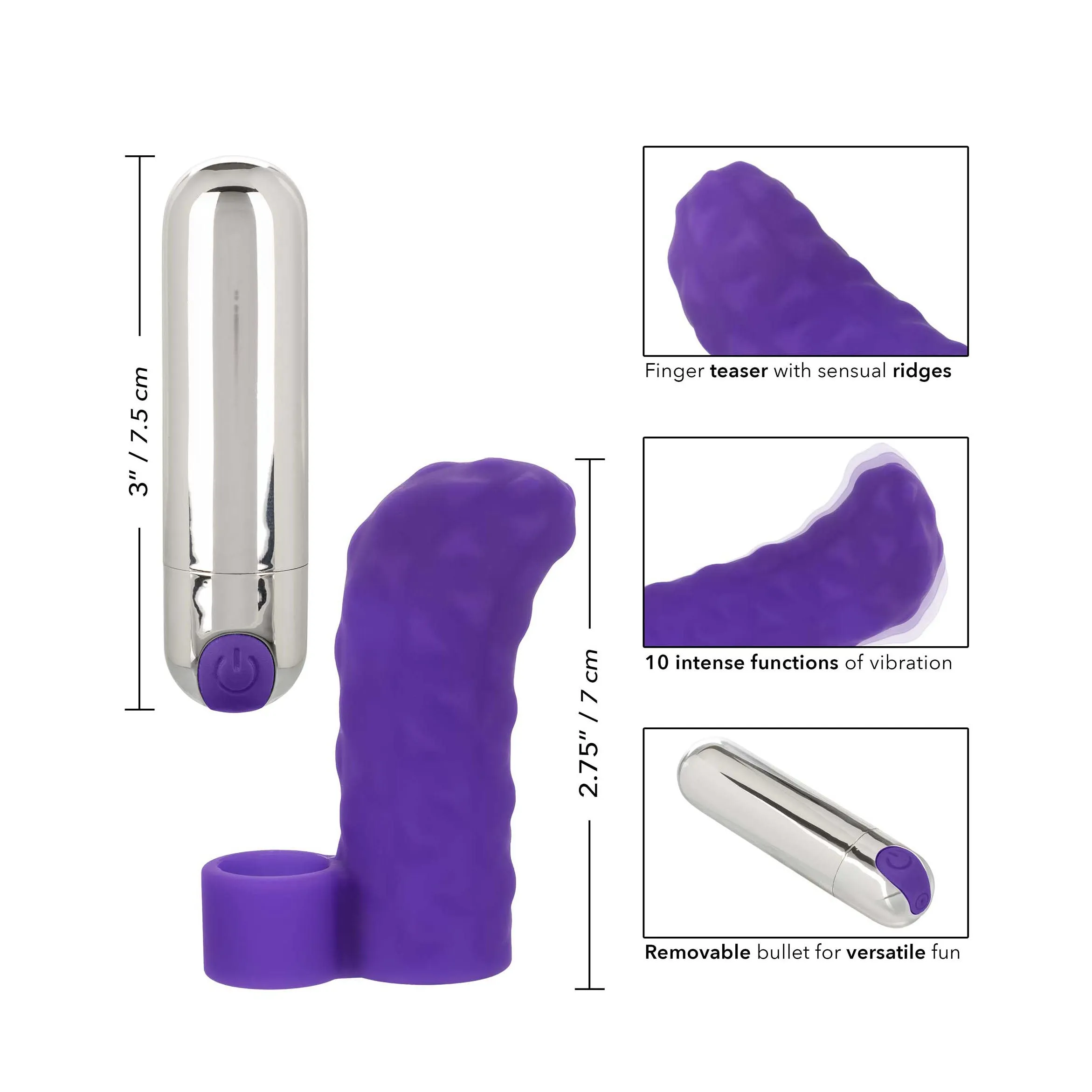 Intimate Play Rechargeable Finger Teaser Purple