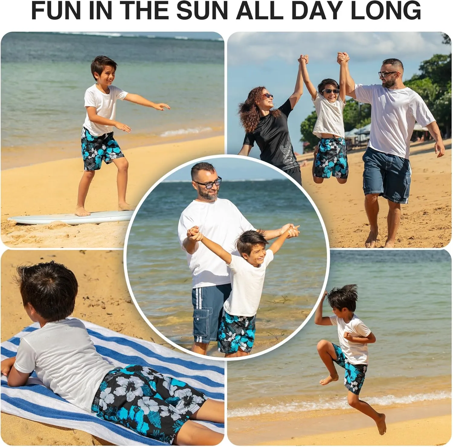 Kanu Surf Viper Boys Swim Trunks with UPF 50  Sun Protection-Quick Dry Boys Swimsuit