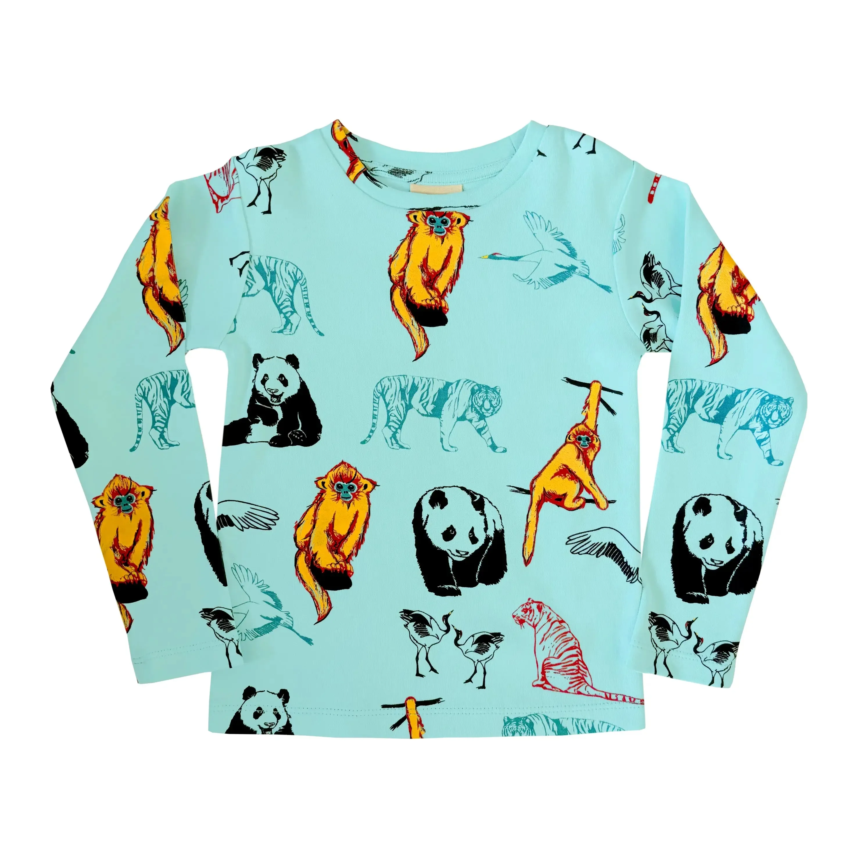 Organic Cotton Kids Long Sleeved Top | Panda & Friends
