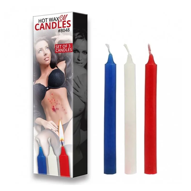 Rimba Bondage Play Hot Wax SM Candle Set 3 Pieces