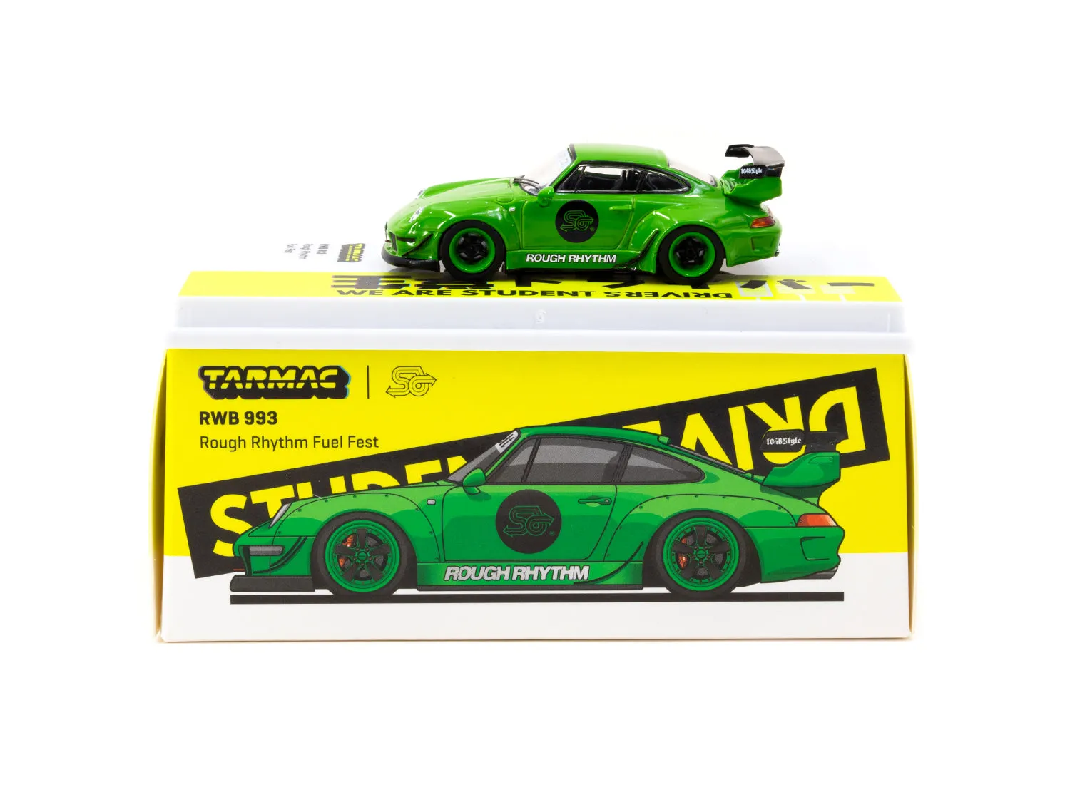 Tarmac Works 1/64 RWB 993 Rough Rhythm Fuel Fest Student Driver - HOBBY 64