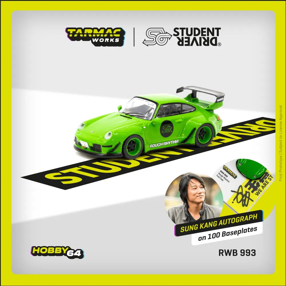 Tarmac Works 1/64 RWB 993 Rough Rhythm Fuel Fest Student Driver - HOBBY 64