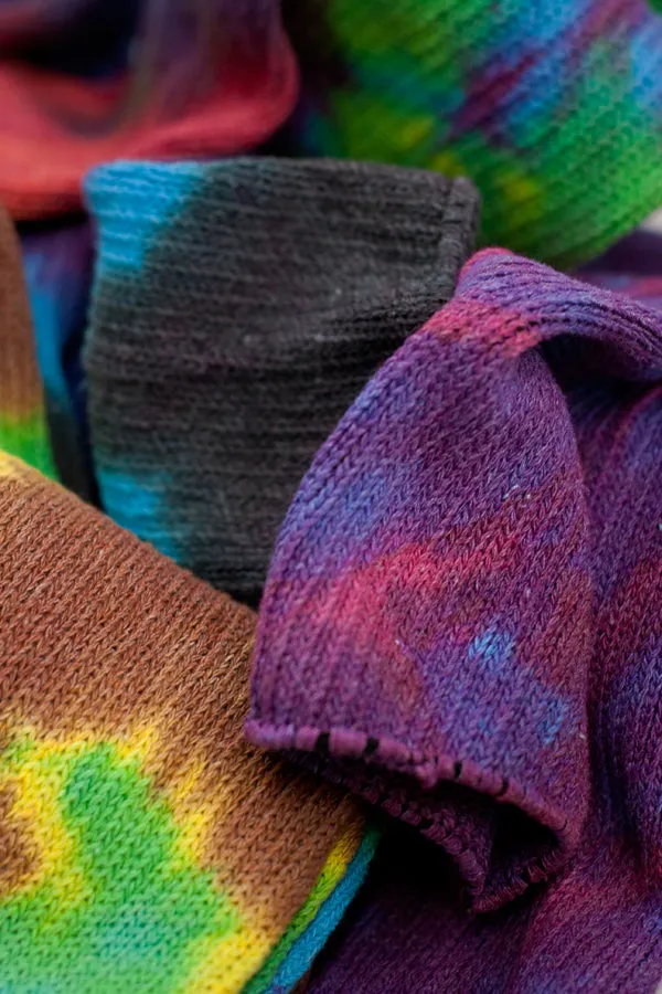 Tie Dye Scrunchable Socks
