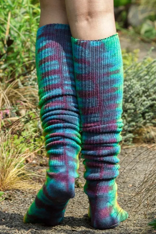 Tie Dye Scrunchable Socks