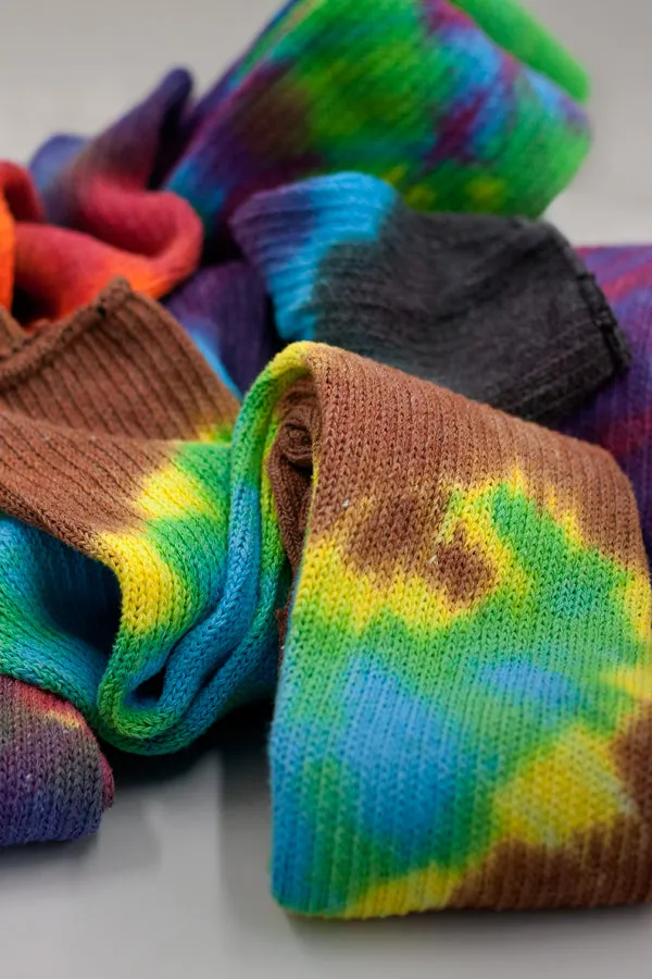 Tie Dye Scrunchable Socks