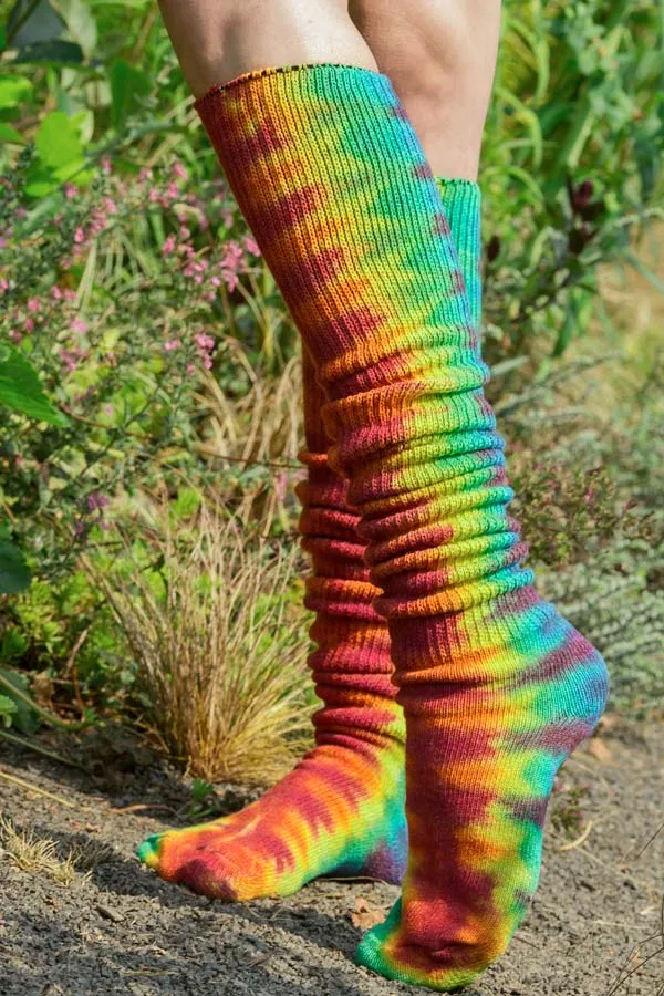 Tie Dye Scrunchable Socks