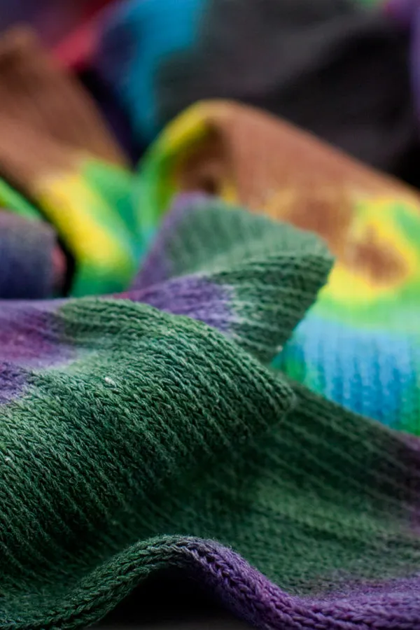 Tie Dye Scrunchable Socks