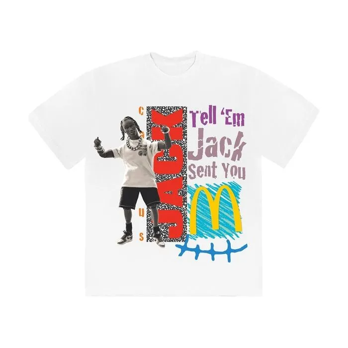 Travis Scott x McDonald's Jack Smile T-Shirt White